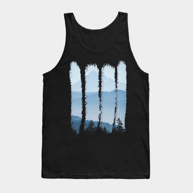 Adventure in the Mountains - Blue Morning Tank Top by Cascadia by Nature Magick